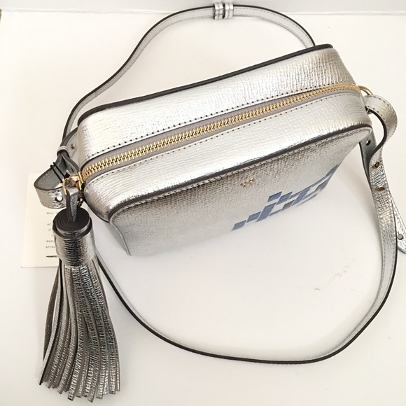Anya Hindmarch Robo Leather Metallic Crossbody - Picture 7 of 8